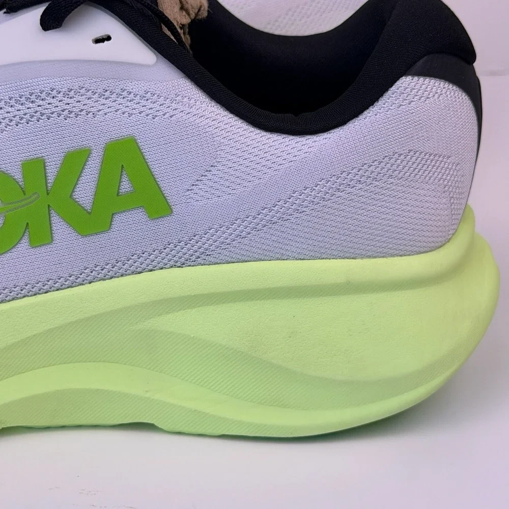Hoka One One Rincon 5 Running Shoes Men Sz 10D Dark Lime Green 1176630 Sample